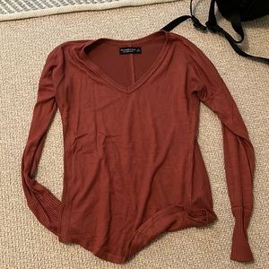 Burnt orange Abercrombie sweater